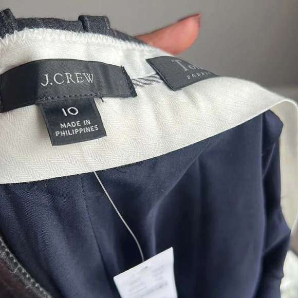 NEW j Crew Pleat-front pant in pinstripe Italian brushed wool - Picture 12 of 15